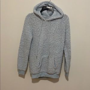 Fluffy Pastel Blue Sweatshirt